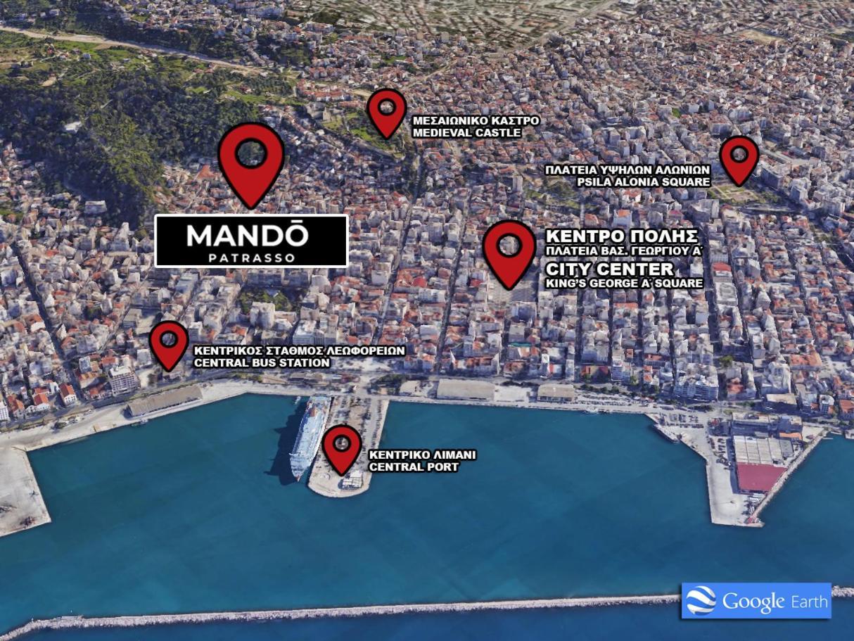 Mando Patrasso - Classical Apartment In The Center Of Patras With Free Parking 외부 사진